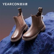 YEARCON 意尔康 断码清仓冬季加绒保暖厚底休闲百搭女靴