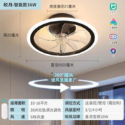 雷士照明 电扇吸顶灯 36W 皎月黑