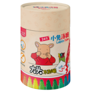 马培德Maped 小兔汤姆IP联名水彩笔 宝宝印章彩笔粗杆易握水彩笔可水洗绘画画笔套装开学儿童礼物 小兔汤姆IP联名款 24色筒装-粗杆大容量