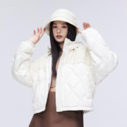 BOSIDENG 波司登 2023年秋冬新款短款连帽男女同款羽绒服女