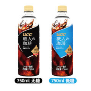 UCC 悠诗诗 职人美式黑咖啡无糖饮料750ml瓶装 大容量咖啡既饮饮料