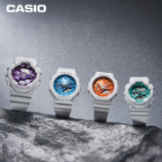 卡西欧（CASIO）手表G-SHOCK防震防水全自动日历八角时尚运动女表 GMA-S2100WS-7A