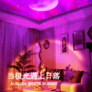 egogo 双效果星空灯氛围投影卧室满天星北极光银河系情调夜灯礼物