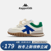Kappa 卡帕 儿童鞋男童春秋新款潮流百搭休闲透气轻便运动鞋女童 006绿/|| 37 22.0-22.5cm