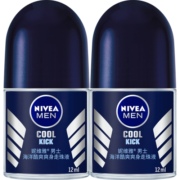 妮维雅（NIVEA）男士止汗露 海洋酷爽长效抑汗香体走珠液套装12ml*2