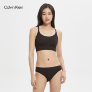 Calvin Klein内衣女士三条装循环提花轻薄细滑透气比基尼三角内裤QP2846O 5JC-太空黑/椰青灰/肉红 L