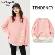 La Chapelle City 拉夏贝尔 女士加绒加厚薄绒卫衣 多色可选