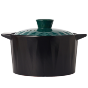 EWIWE 陶瓷煲砂锅 蓝色复古千川盖/砂锅煲/约2.8L