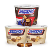 SNICKERS 士力架 牛奶花生夹心巧克力混合桶休闲零食品团购