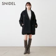 Snidel 2023秋冬新品 中长款羊毛呢大衣 SWFC235165