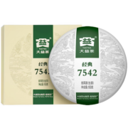 大益TAETEA茶叶普洱茶生茶 7542饼茶盒装150g/盒 经典标杆口粮茶