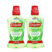 高露洁（Colgate）茶健漱口水500ml*2防蛀牙99%杀菌清新口气牙结石口臭去黄