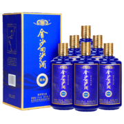 京东百亿补贴：金沙回沙酒 精典（升级版）53度酱香型白酒贵州大曲坤沙酒 500ml*6瓶 整箱装