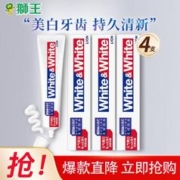 LION 狮王 大白葡萄柚小苏打牙膏 120g*4