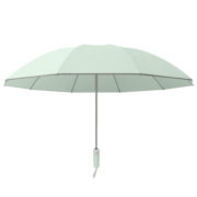 朗特乐（Le Bronte）10骨反向新款纯色全自动雨伞简约加大砰击布遮雨伞晴雨两用折叠伞 10骨反向自动-雅黑
