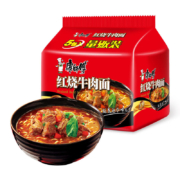 概率券、plus会员：康师傅 经典红烧牛肉面85g*5袋