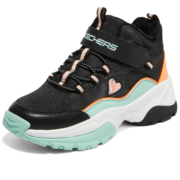 Skechers斯凯奇童鞋儿童短靴女童冬季保暖棉鞋魔术贴大童靴子302527L
