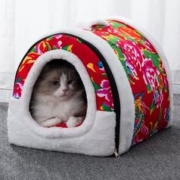 雪狮 东北大花猫狗窝 10斤内用
