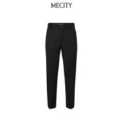 MECITY 男士新款斜纹羊毛休闲挺阔长裤时尚潮流西裤男550380