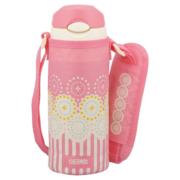 膳魔师（THERMOS）儿童保温杯 400ml 进口保温保冷吸管杯 水杯 FHL-400F粉红色烟花