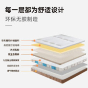 麻大师 豆芽双人席梦思软硬两用护脊椎厚床垫独立弹簧乳胶黄麻定制