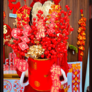 红色中国风-福桶