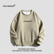 FOG MURUA新款潮牌重磅第七季主线字母美式高街宽松情侣圆领卫衣