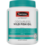 Swisse 无腥味野生鱼油软胶囊 1000mg400粒*1瓶 鱼油守护健康海外进口 礼物送父母长辈