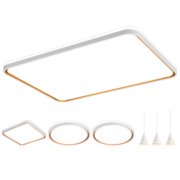 雷士（NVC）LED吸顶灯 现代简约客厅卧室餐厅灯饰 智能AI语音WHXD120W/F-03