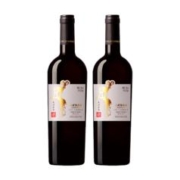PLUS会员：长城 天赋酒庄 宁夏贺兰山东麓大漠岩羊 干红葡萄酒750ml*2双支礼盒装