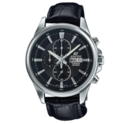 卡西欧（CASIO）手表 EDIFICE系列商务休闲三眼防水男表 学生手表EFB-509L-1A