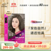 SAOL 章华 SAVOL）染发霜#80号深咖啡色134ml