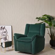 LAZBOY A615 挪威森林 帝王绿布艺电动单人沙发
