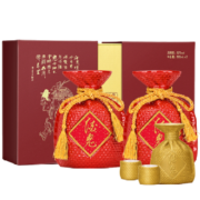 酒鬼 [酒鬼官旗]酒鬼酒 红坛双支礼盒52度500ml*2瓶礼盒 整箱4盒 送礼收藏 馥郁香型白酒