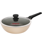 炊大皇（COOKER KING）日式压铸28cm炒锅 平底不粘锅 电磁炉通用炒菜锅煎锅 B49780
