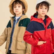 Hush Puppies 暇步士 儿童连帽风衣