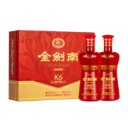 plus会员：剑南春 金剑南K6 52度 500ml*2瓶 礼盒装 浓香型白酒+凑单