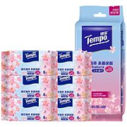 Tempo 得宝 擦手清洁便携迷你樱花湿巾