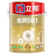 立邦 金装净味五合一乳胶漆 白漆5L