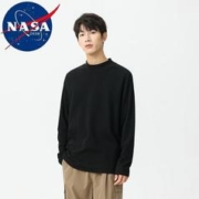 NASADKGM 联名双面德绒长袖t恤男 3750黑色（厚款） XL（120斤-135斤）