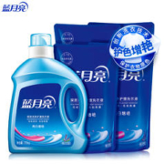 洗过的衣服跟新的一样、京东百亿补贴：Bluemoon 蓝月亮 亮白洗衣液 薰衣草香1.95kg*1瓶+500g*4袋