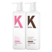 KONO顺滑水润洗护套装500ml*2 柔顺发丝温和清洁洗发露香味持久