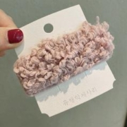 OK TO 发夹日韩可爱秋冬毛绒发夹女儿童BB夹侧边刘海夹子一字夹发卡头饰