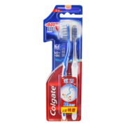 高露洁（Colgate）纤柔双效旋白细毛软毛小头牙刷2支（旋白深洁）新老包装随机发