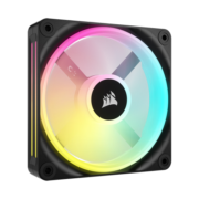 美商海盗船 (USCORSAIR) iCUE LINK QX120 RGB 12cm 机箱风扇 四灯环 RGB 智能拼接 黑色 1颗装