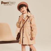 Paw in Paw 儿童外套连帽中长款防风学院风风衣外套