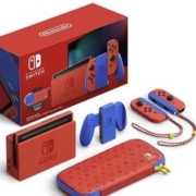 京东PLUS：Nintendo 任天堂 Switch OLED 马里奥限定版 游戏机 送马里奥限定版便携包+PLUS年卡