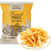 雪川食品（Snow Valley）薯味3/8原味冷冻粗薯条半成品 500g/袋空气炸锅食材油炸预制菜
