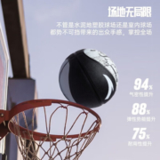 安踏（ANTA）篮球标准球成人7号篮球运动训练比赛室内外水泥地防滑耐磨篮球 琥珀橙 7号/标准球
