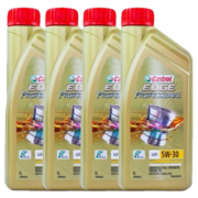嘉实多（Castrol）极护 进口机油 汽机油 发动机润滑油 机油全合成 维修保养 马来 5W-30  1L*4
